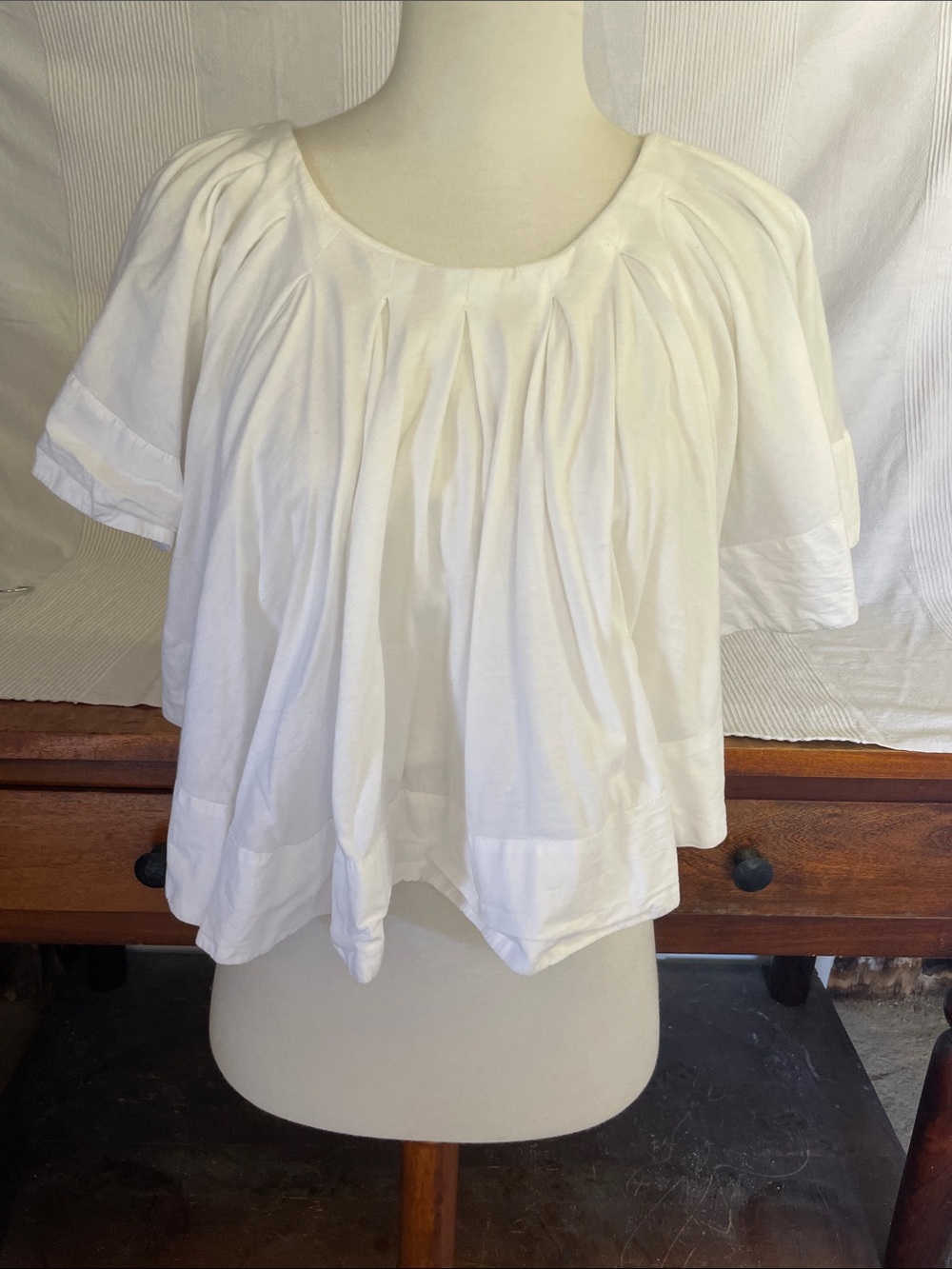 Anthropologie Maeve Flowy Crop Top